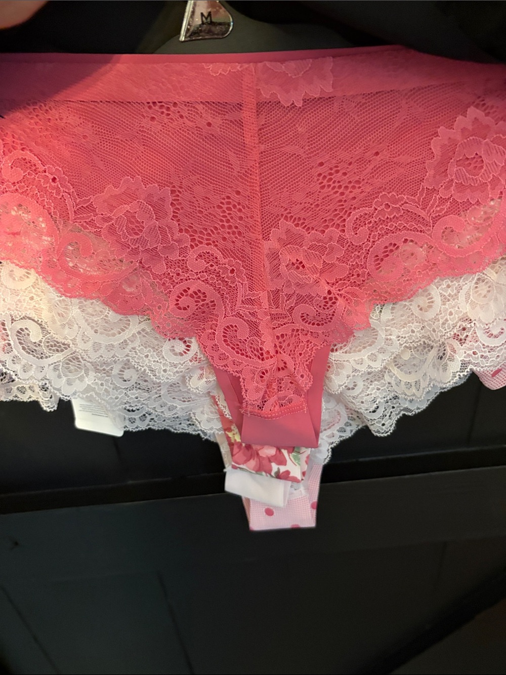 Marilyn Monroe Pink Floral & Polka Dot 5-Pack Cheeky Panties - Picture 4 of 11